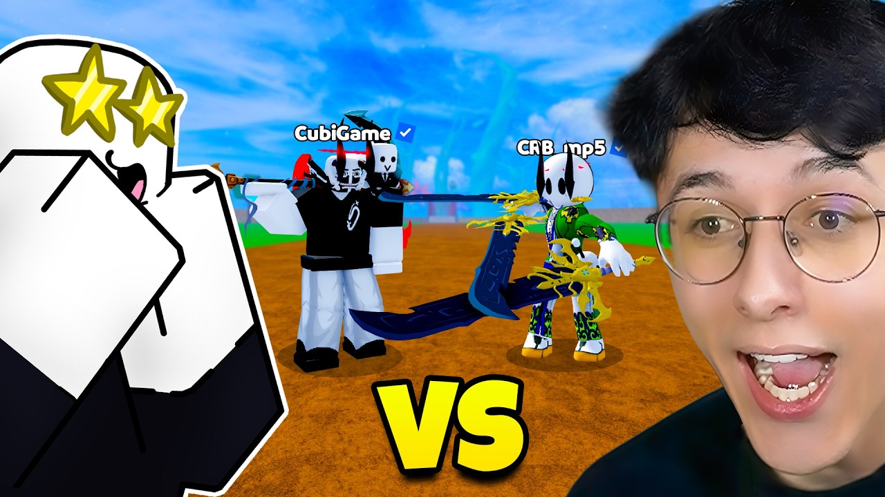 J'ai d&eacute;fi&eacute; CubiGame en PvP dans Blox Fruits !