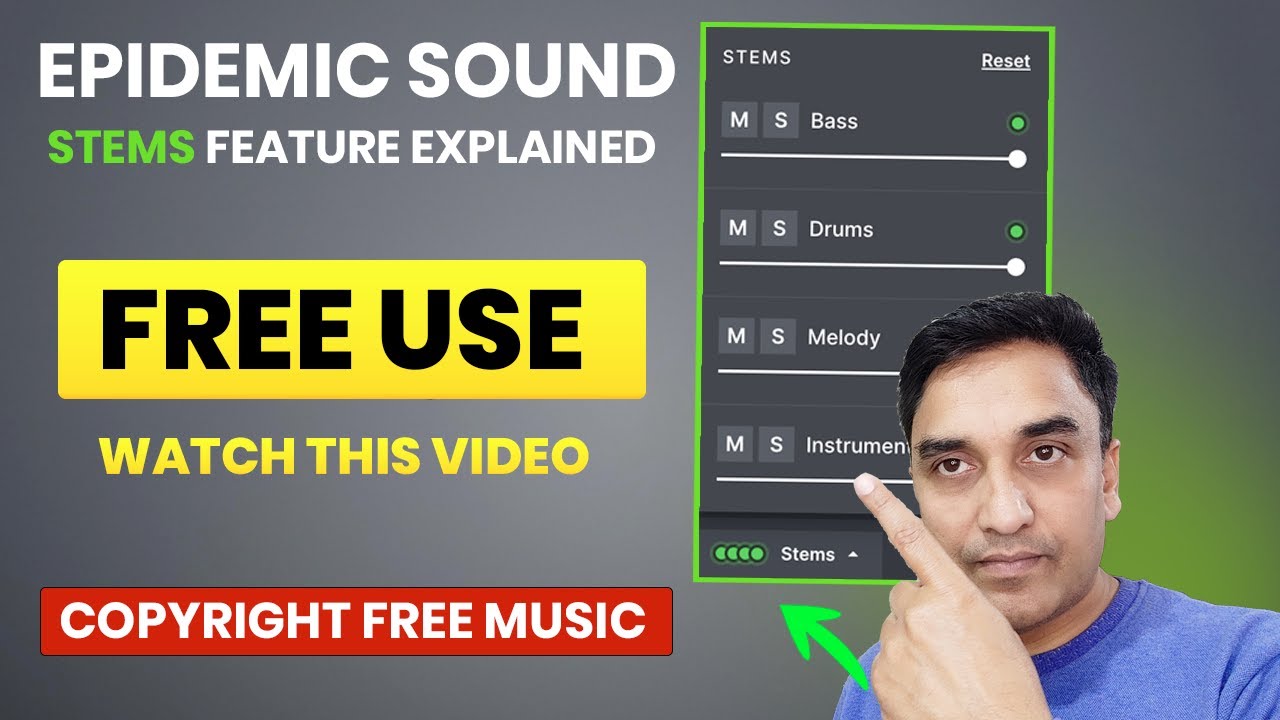 Epidemic sound new feature stems | Copyright free music with free trial | Free music for youtube