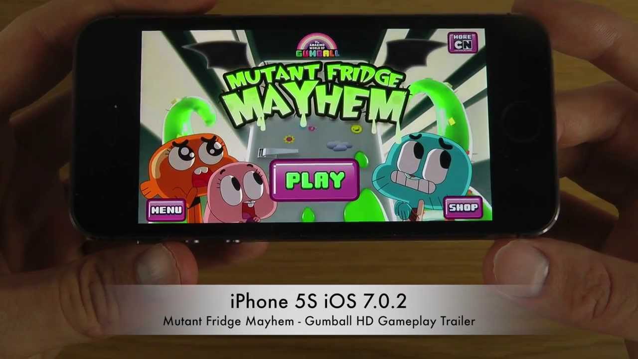 Mutant Fridge Mayhem - Gumball iPhone 5S iOS 7.0.2 HD Gameplay Trailer