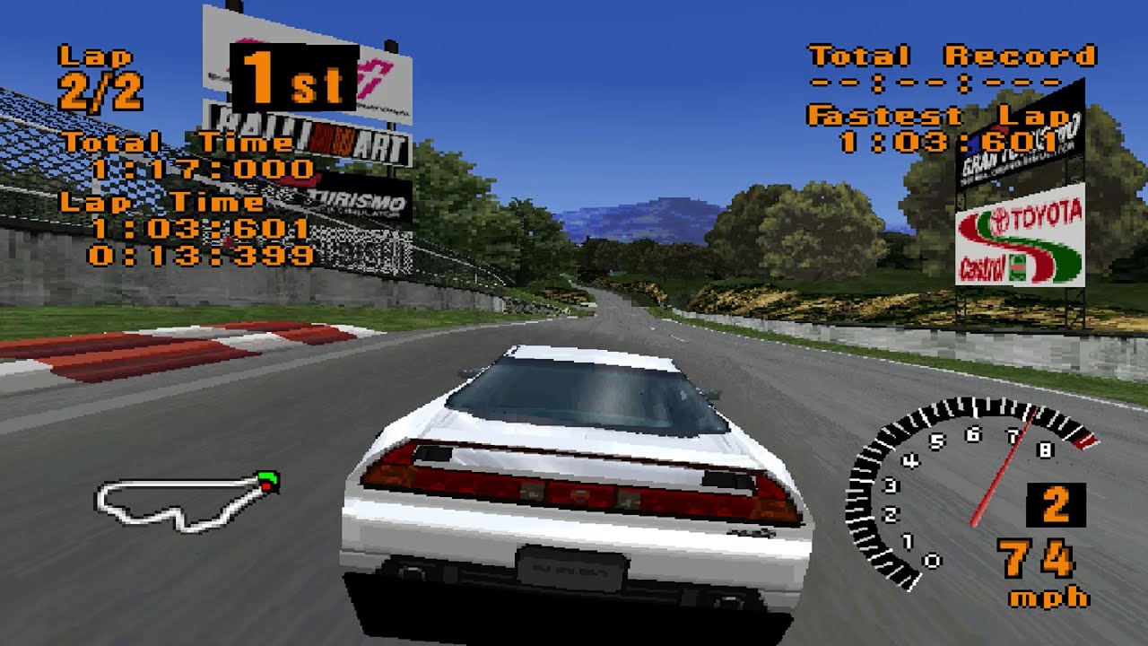 Gran Turismo 1 - Honda NSX Type S PlayStation 1 Gameplay (ePSXe)