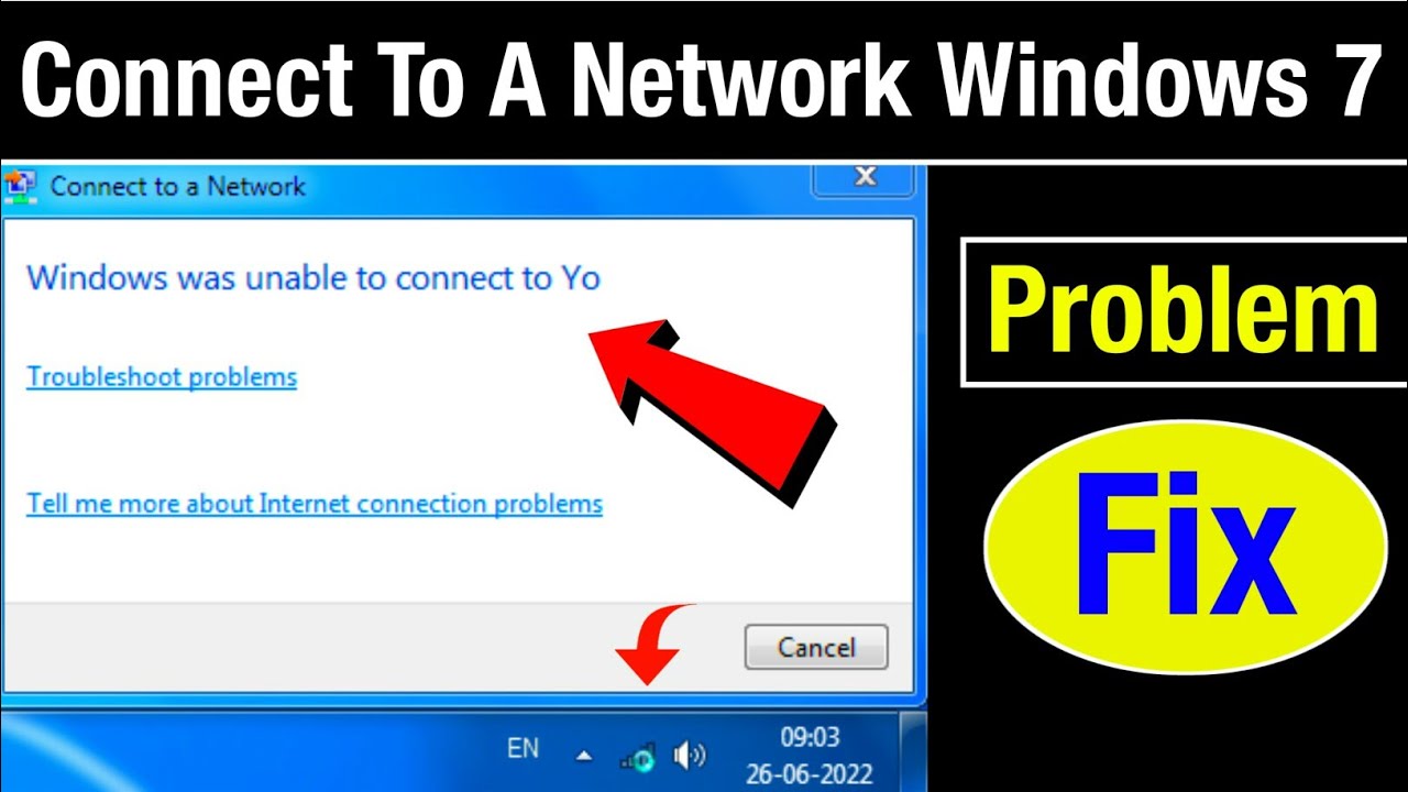 Fix Connect To A Network Windows 7 | Fix Windows Was Unable To Connect To Wifi Windows 7