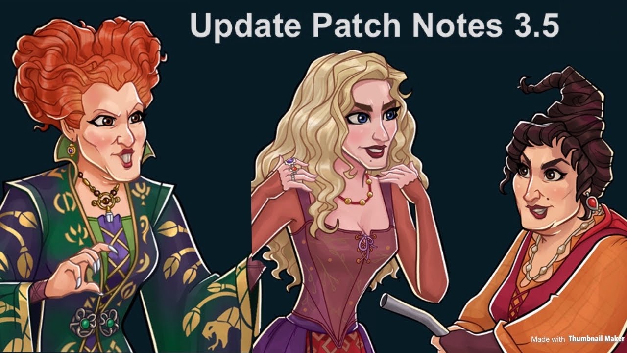 Update 3.5 - My Thoughts on Winifred, Mary, and Sarah Sanderson, Release Date, and More Info!