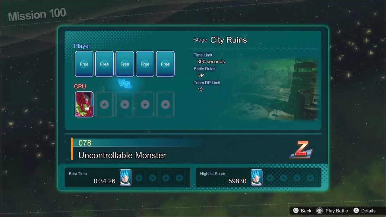 DRAGON BALL: Sparking! ZERO Mission 100, 078 Uncontrollable Monster Automatic Loss Bug Fixed!