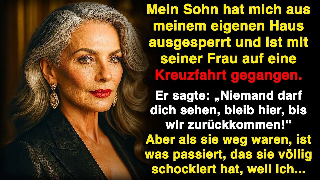 Mein Sohn hat mich ausgesperrt und ist mit seiner Frau auf Kreuzfahrt  Also beschloss ich