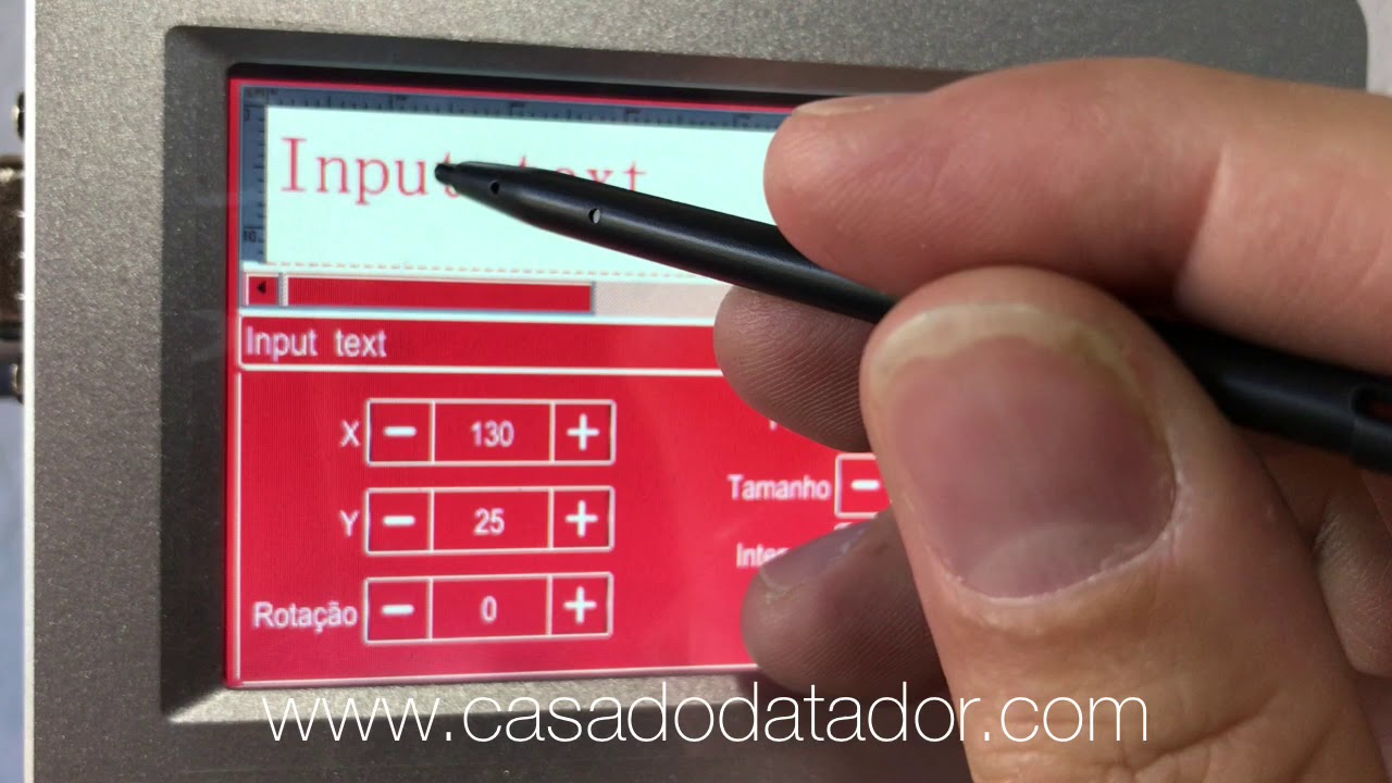 Programação e instalação Inkjet Mx1 - Casa do Datador.com