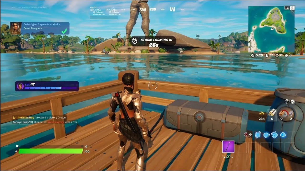Fortnite - Collect Gem Fragments At Docks ALL Locations