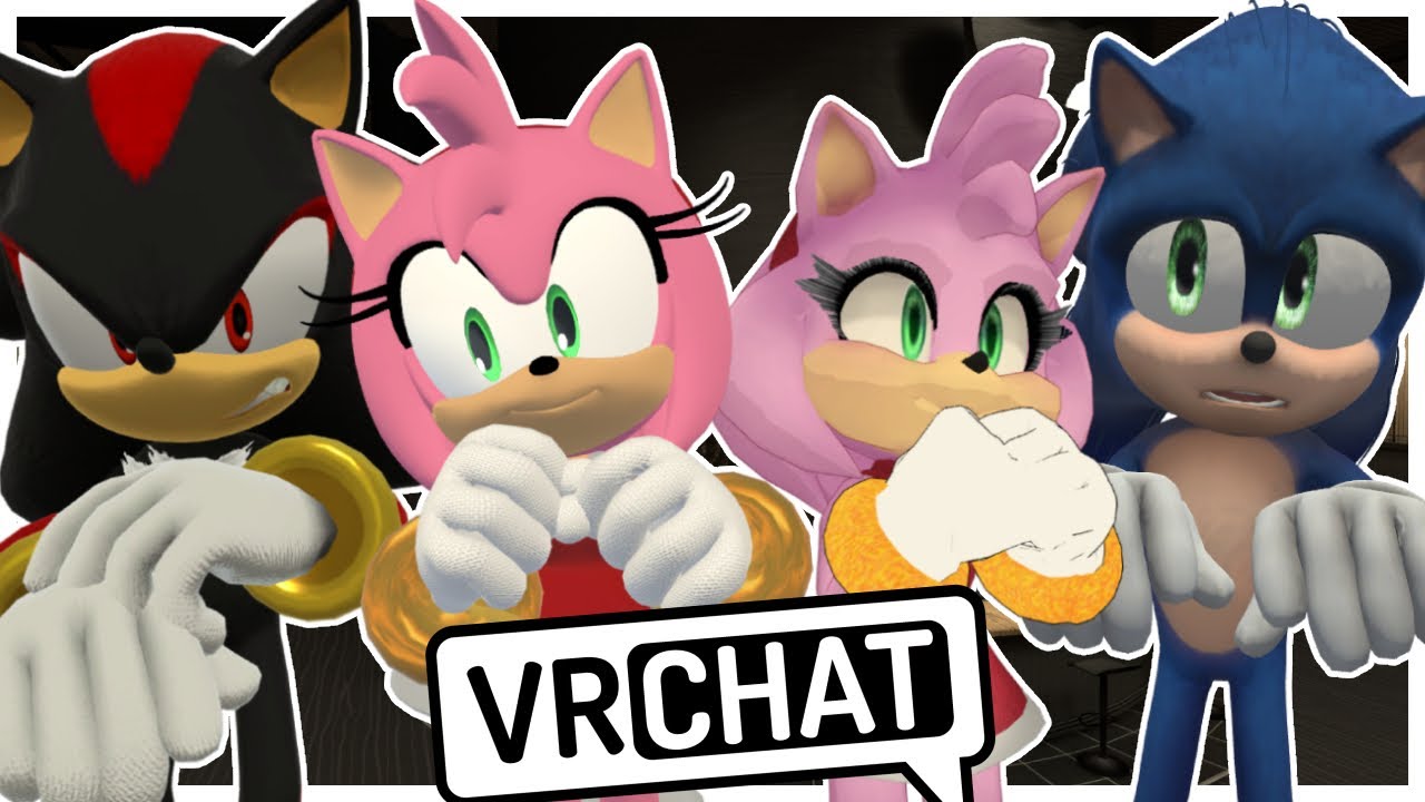 Movie Sonic and Movie Amy Go On A Double Date In VRCHAT!! (Ft. Shadow and Amy)