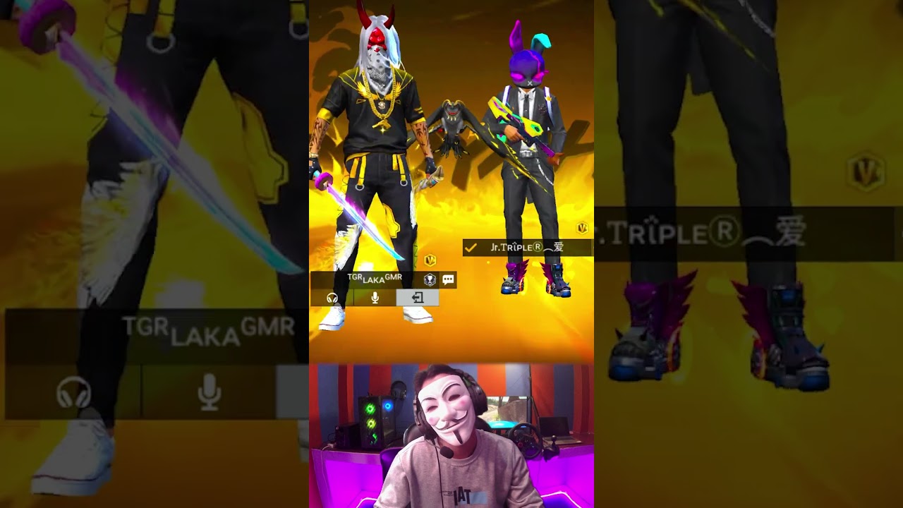 triple r vs laka gamer😱 #viral #lakagaming #freefireshorts
