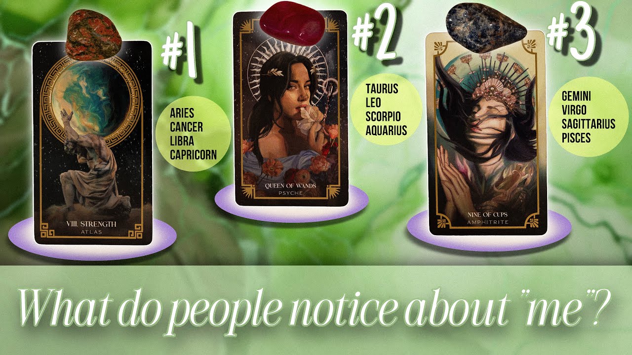 What Do People Notice About Me ?😳🤔🔮- Pick a Card Tarot Reading