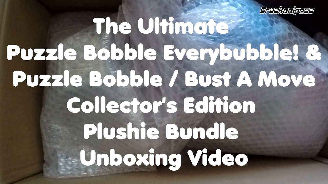 The Ultimate Puzzle Bobble Everybubble! Collector's Edition Plushie Bundle Unboxing Video