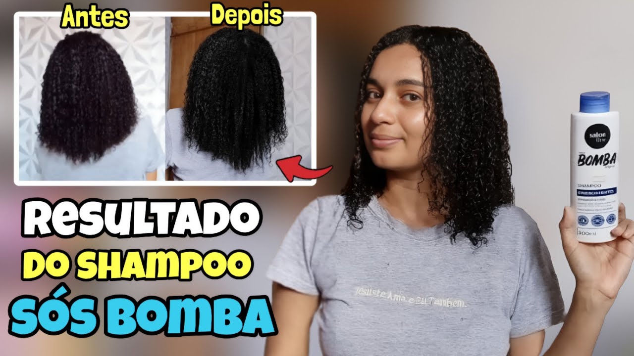 CRESCIMENTO CAPILAR COM O SHAMPOO SOS BOMBA|Salon line