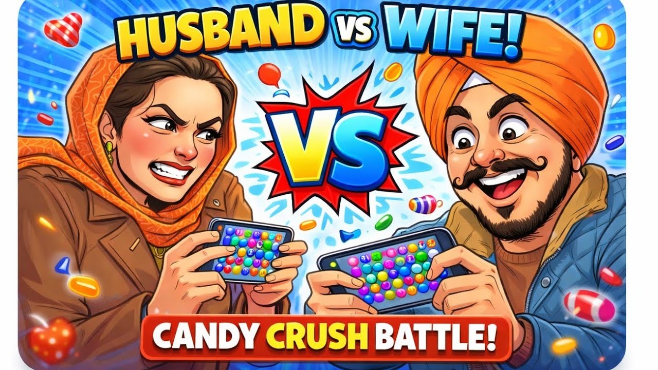 husband vs wife Candy crush saga live punjabi gameplay