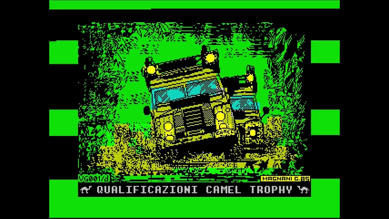 Camel Trophy Game (Aquarius Edizioni, 1985, ZX Spectrum). Complete gameplay, no commentary.