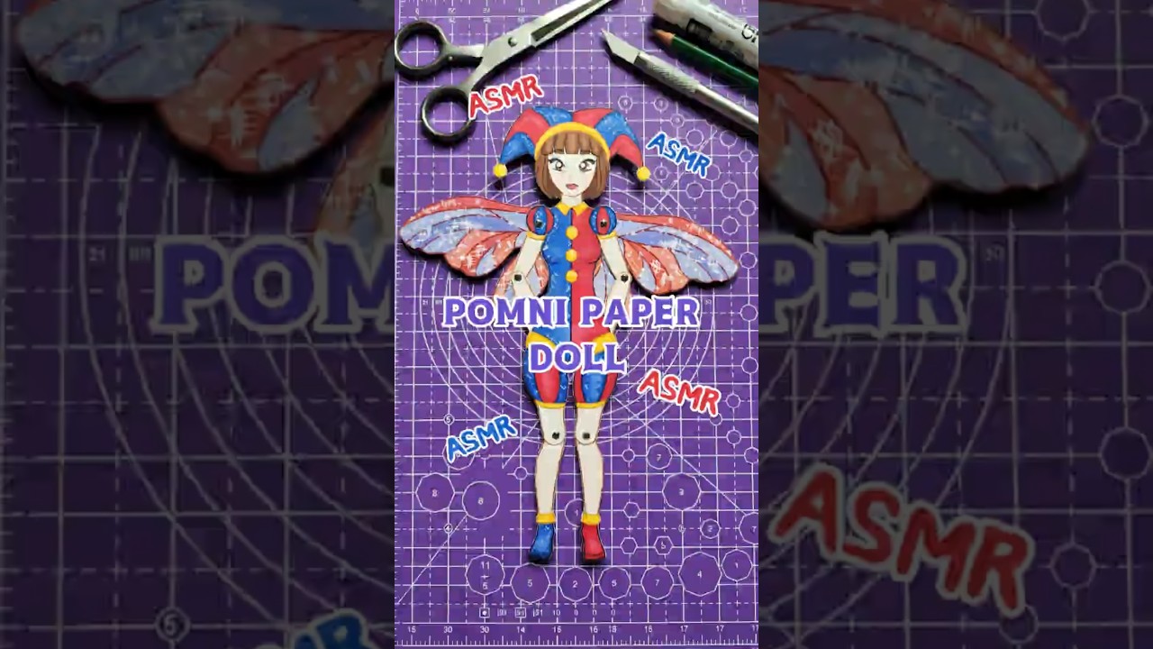I Made POMNI Paper Doll from The Amazing Digital Circus 🎪✂️ Super Satisfying ASMR