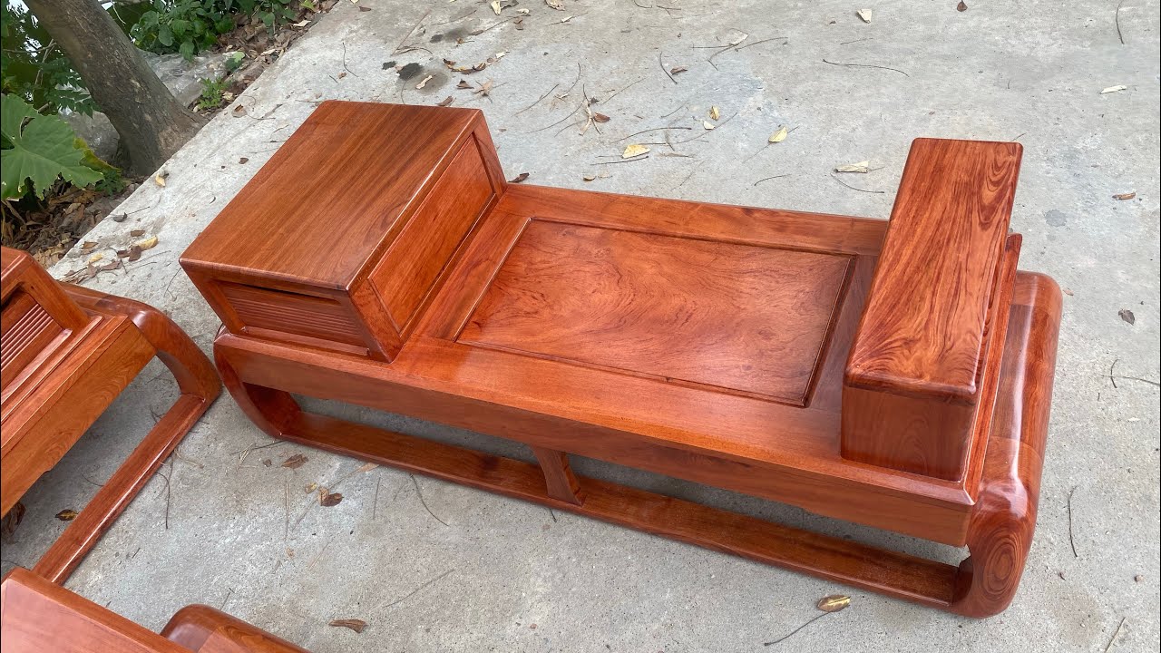 Hàng Bình Dân : Sofa chân Đùi Gà lựa chọn gỗ làm tại xưởng sản xuất, vân veo lựa tuyển víp
