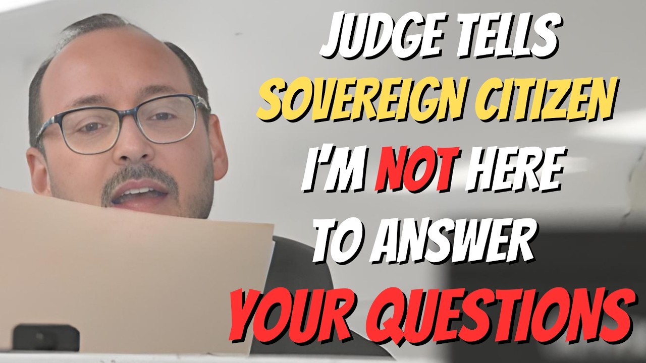 Sovereign Citizen's ATTEMPT To Get UNDER Judge's Skin FAILS!