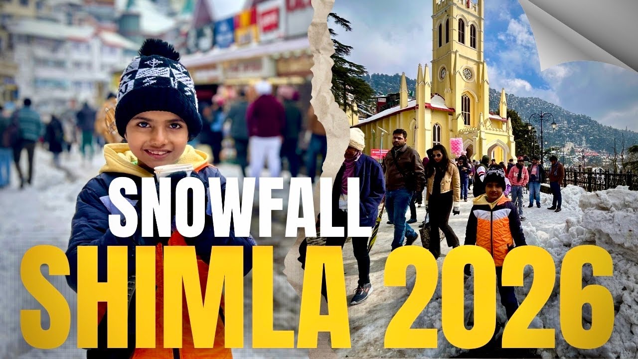 SHIMLA SNOWFALL 2026! ❄️ Our First Live Snow Experience! Shimla Weather Today