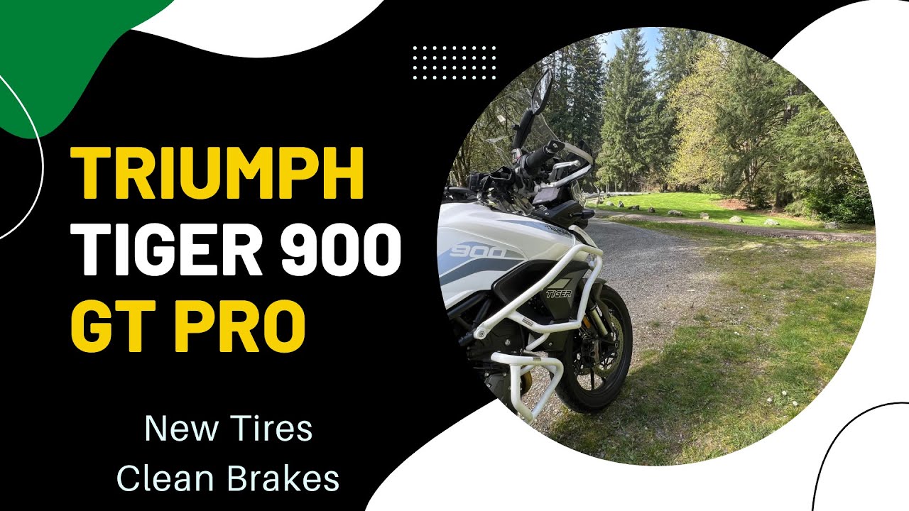 2021 Triumph Tiger 900 GT PRO - Wheels off and brake cleaning
