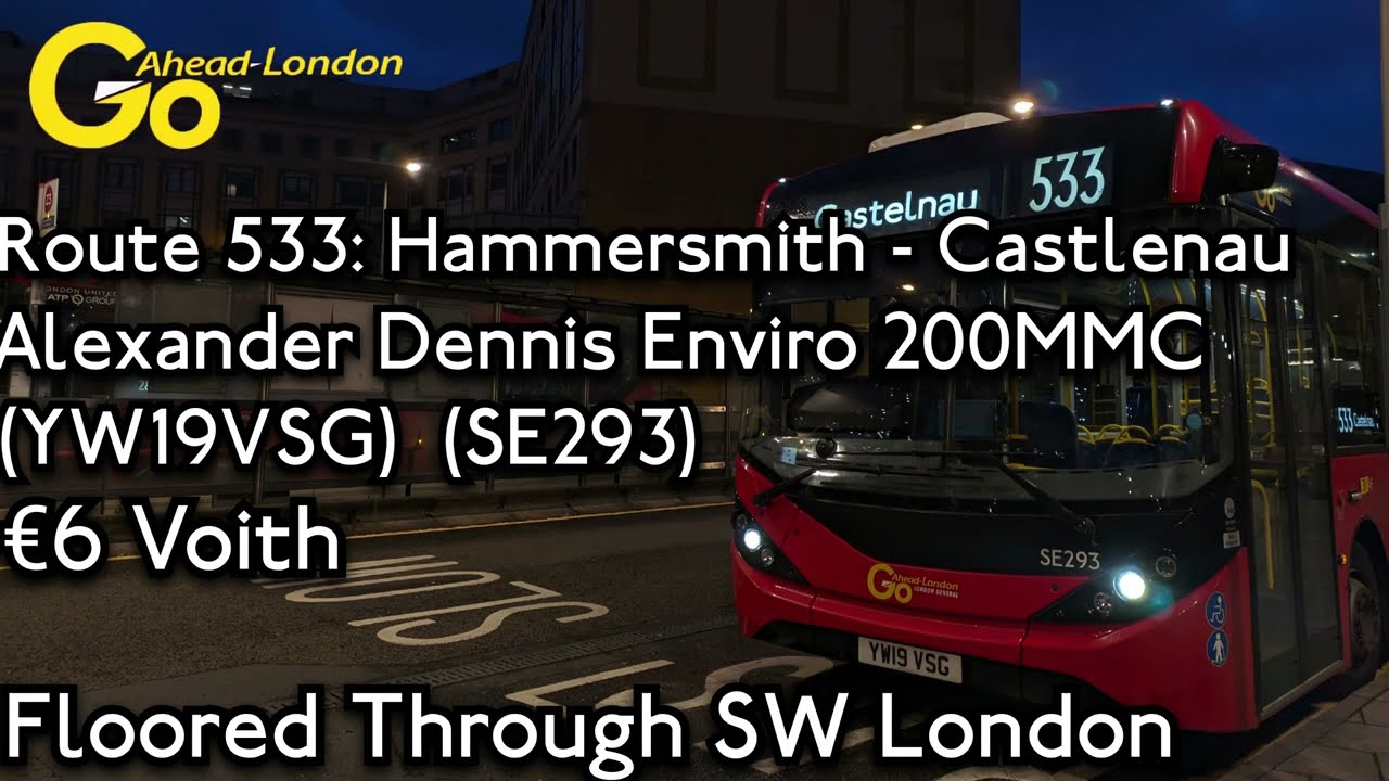 *Floored* Journey On Go Ahead London Route 533 | YW19VSG SE293