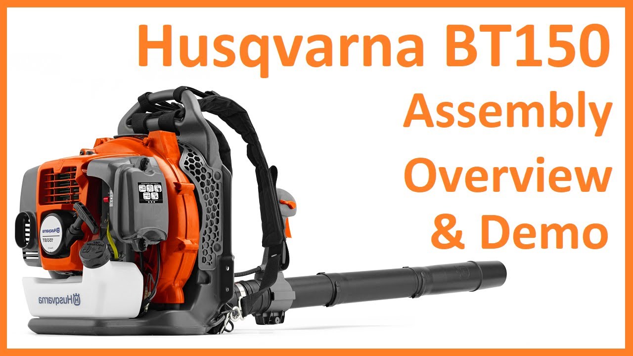 Ранцевый воздуходув Husqvarna BT150 — распаковка, обзор и демонстрация