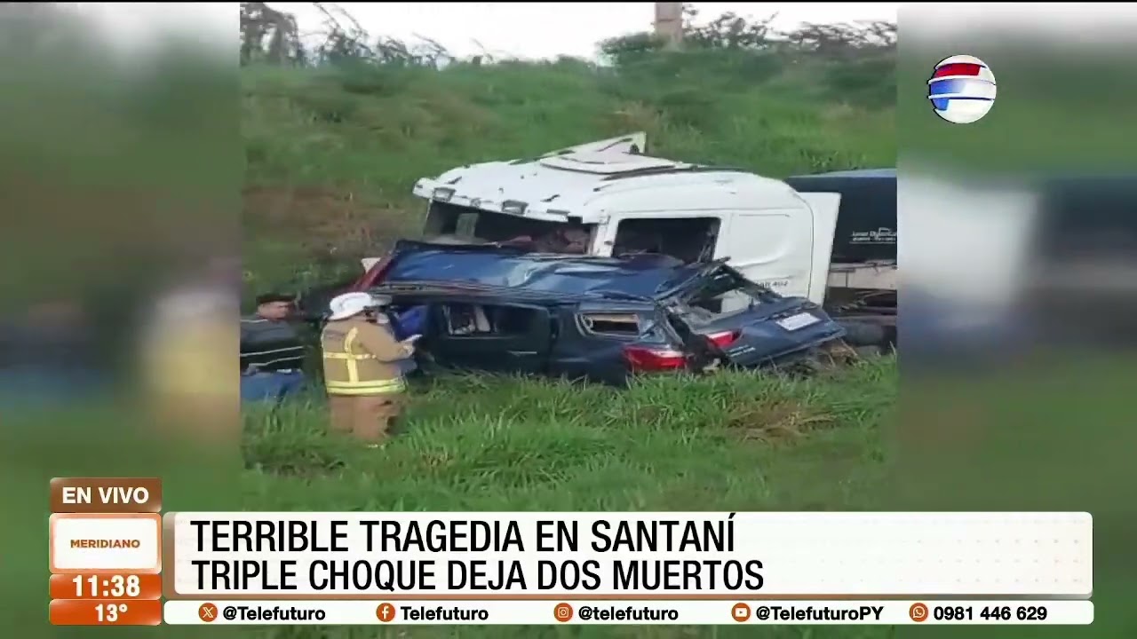 Terrible tragedia en Santaní: triple choque dejó dos muertos