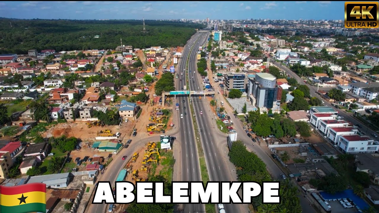 ABELEMKPE, One of Accra’s Beautiful Neighborhoods | 4k Drone View