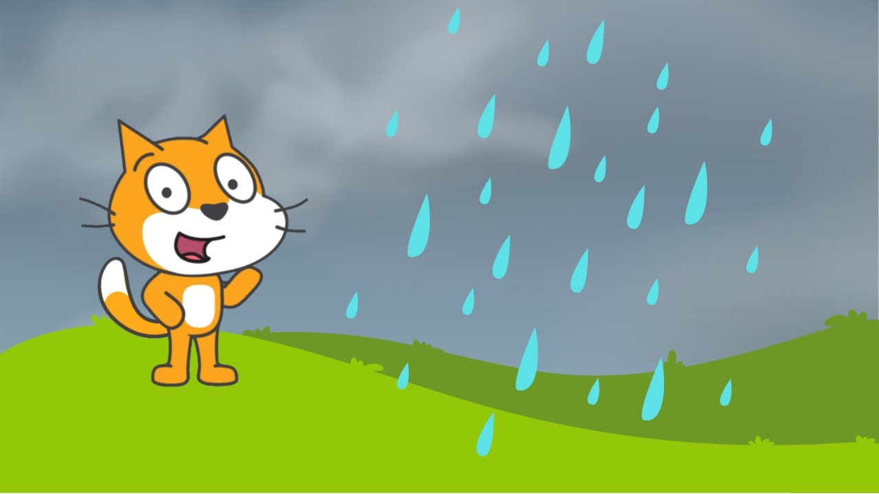 Creating Rain in Scratch