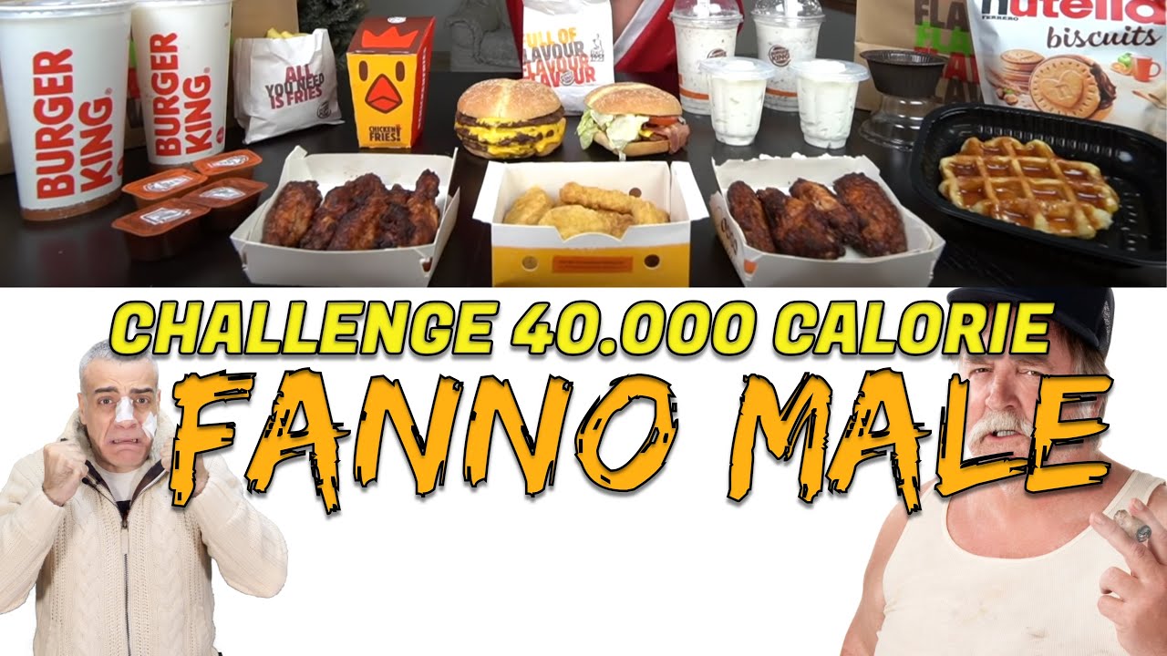 Challenge da 40000 calorie fanno male