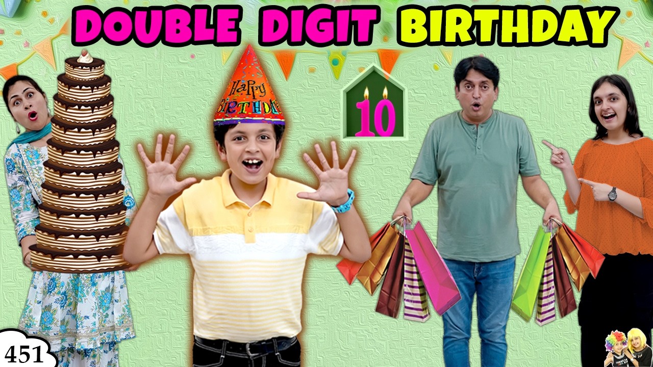 DOUBLE DIGIT BIRTHDAY CELEBRATION | Ep 451 | Aayu ka Birthday Short Movie | Aayu and Pihu Show