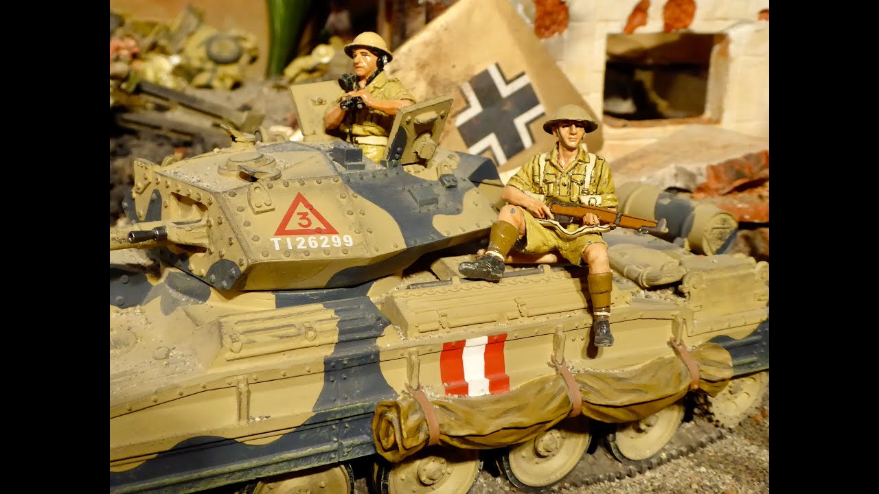 WW2 North Africa- British 8th Army-  Diorama Part 1- Photo Video- 54mm most figures King & Country