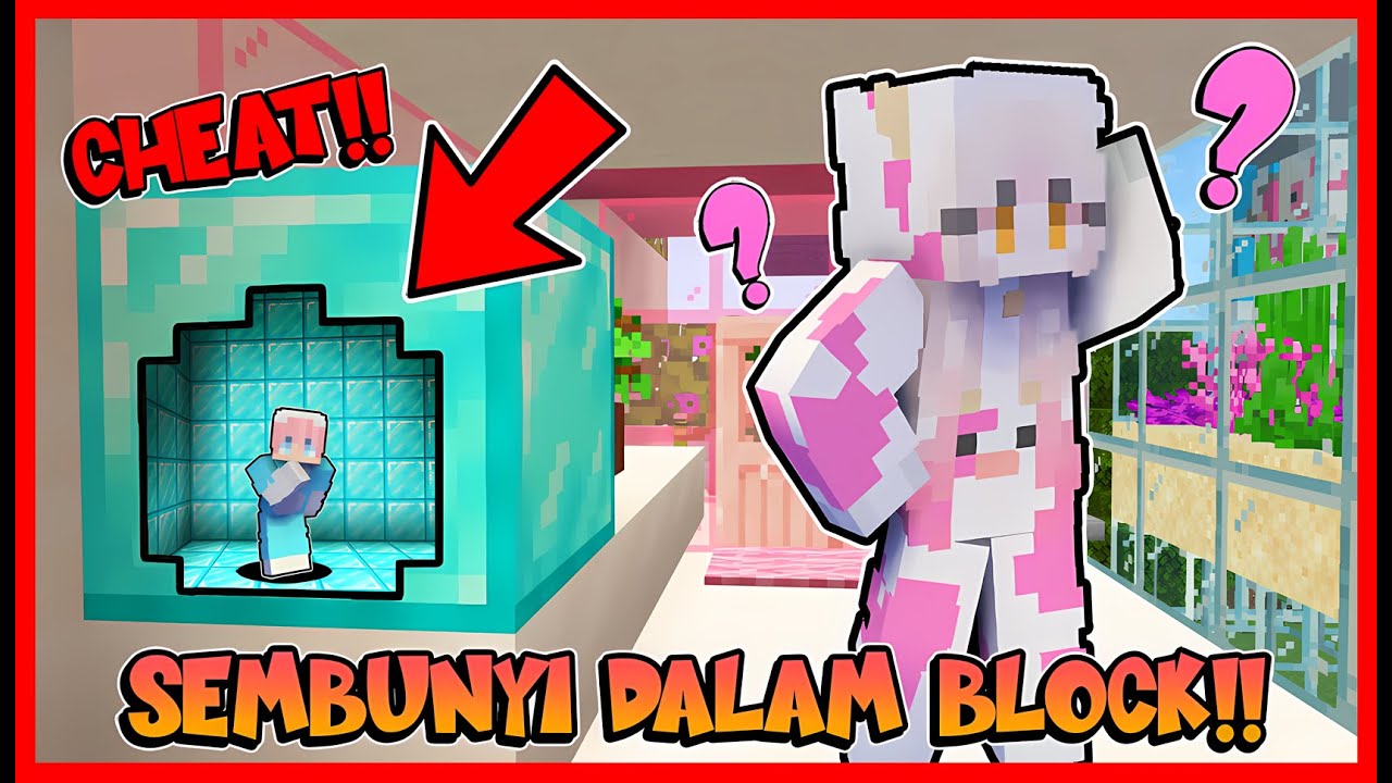 PETAK UMPET !! TAPI ATUN PAKAI CHEAT MASUK KEDALAM BLOCK !! Feat @sapipurba Minecraft