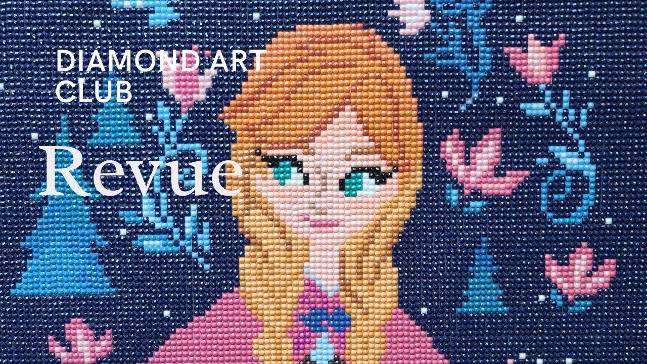Revue du diamond painting Anna de @Diamond Art Club et rangement des diamants