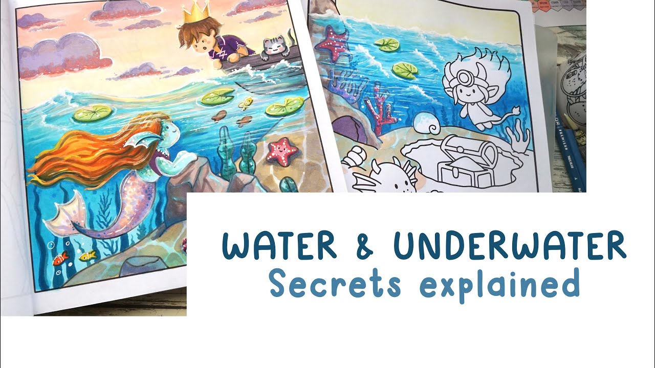 How I Color Transparent Water Scenes