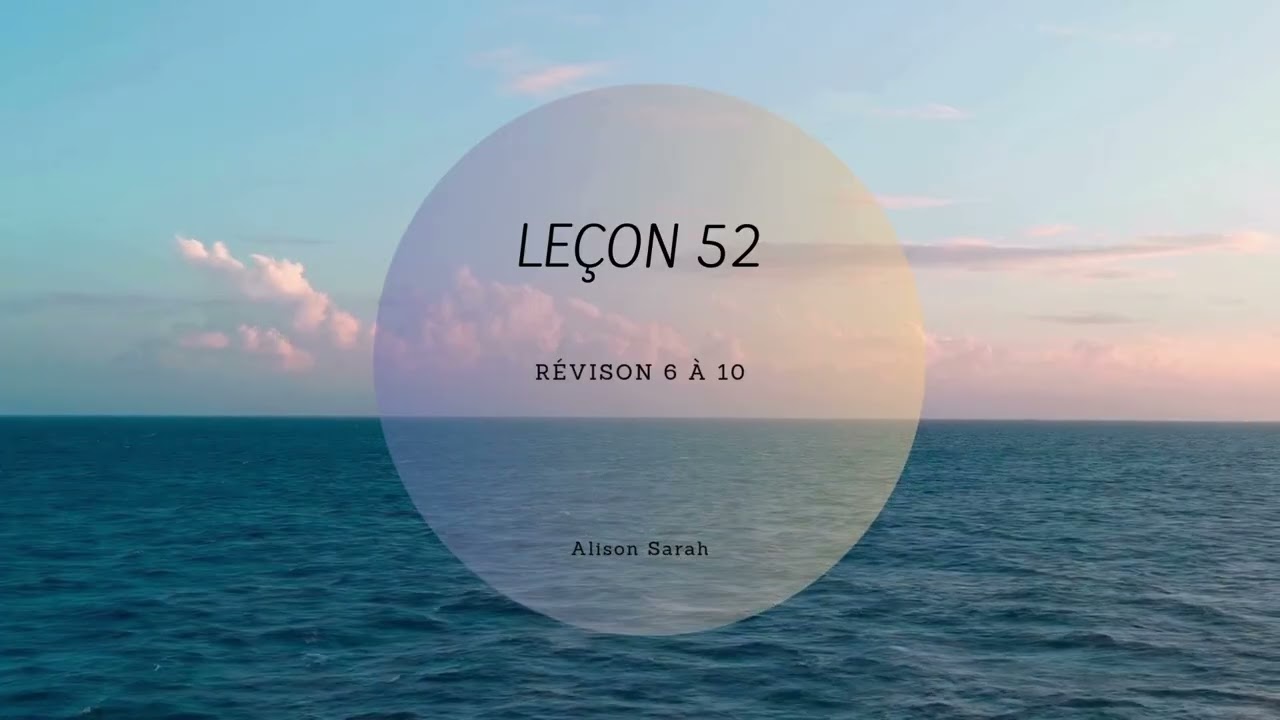 Leçon 52 (UCEM) Un cours en Miracles - Contemplation