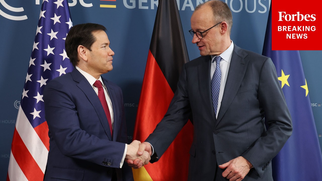 Secretary Of State Marco Rubio Meets With German Chancellor Friedrich Merz In Munich, Germany