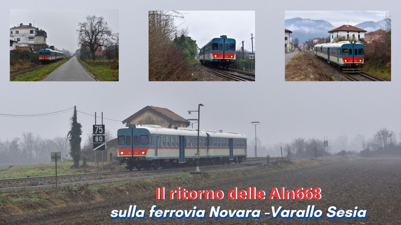 Il ritorno delle Aln668 sulla Novara - Varallo Sesia