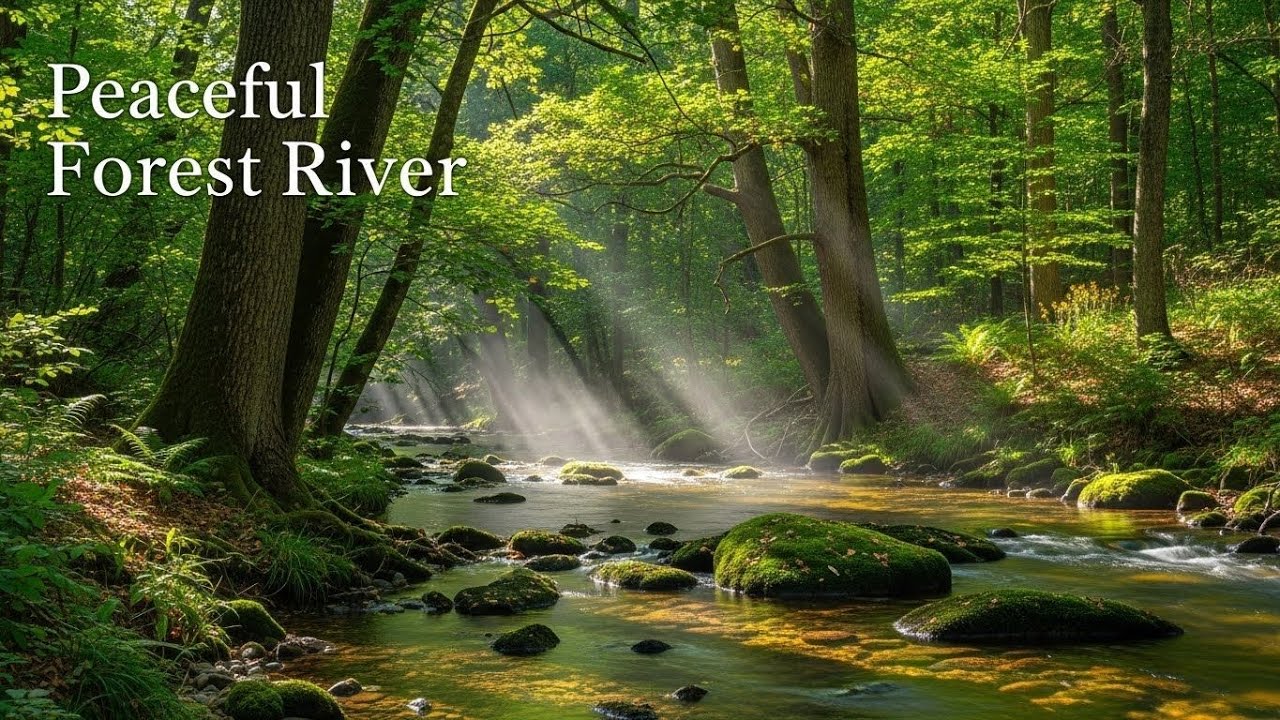 River Ambience 🌿 Soothing Flowing Water Sounds for Meditation and Deep Sleep #649