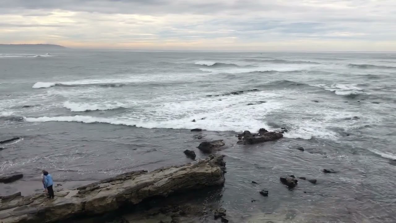 Receding Seawater Exposes Shore at San Diego Beach Amid Tsunami Warning