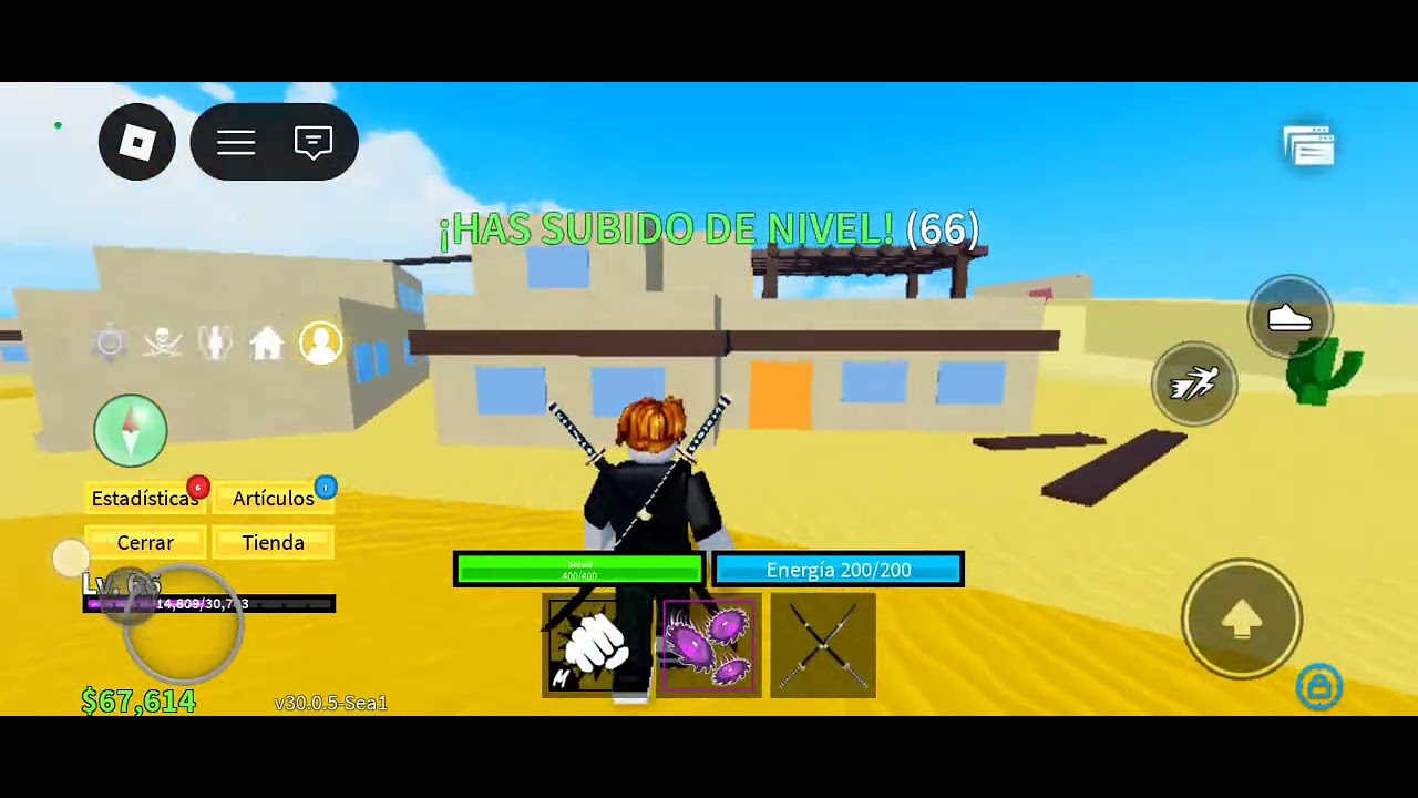 Jugando blox fruits parte 6 de la temporada 2