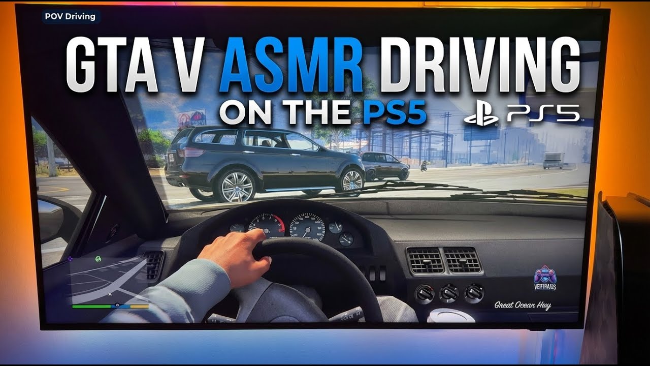 Calm GTA ASMR Free Roam Drive | Stress Relief & Deep Sleep Sounds
