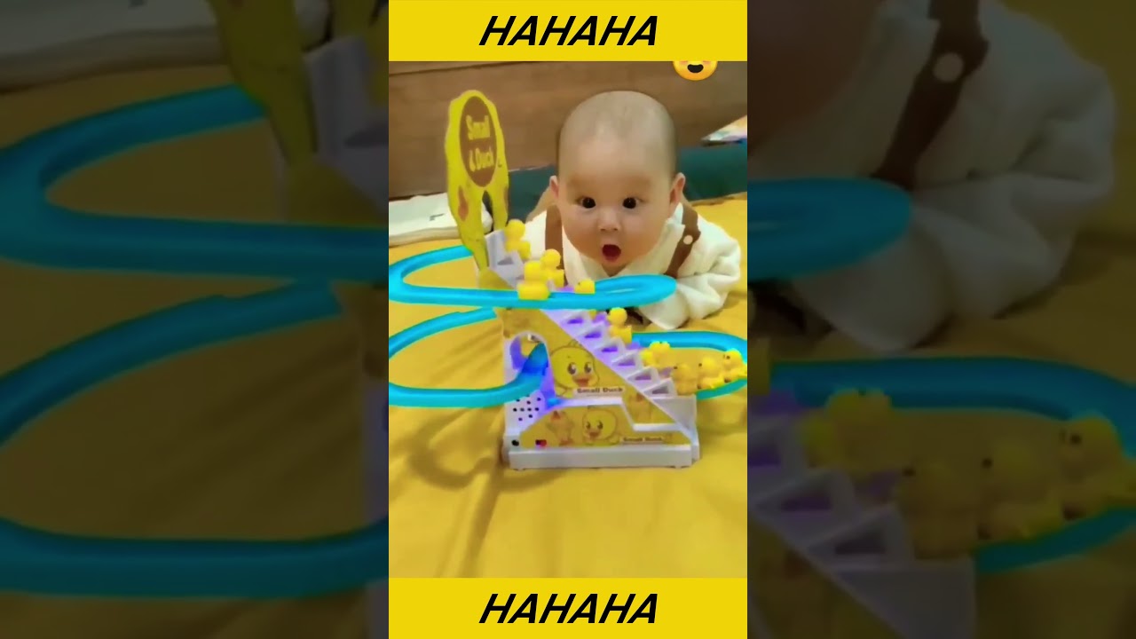 Funny Baby Videos | Cute baby shocked by toy | #short #shorts #baby #babies #funny