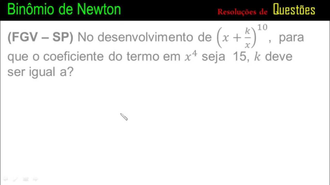 Binômio de Newton - Questão 02