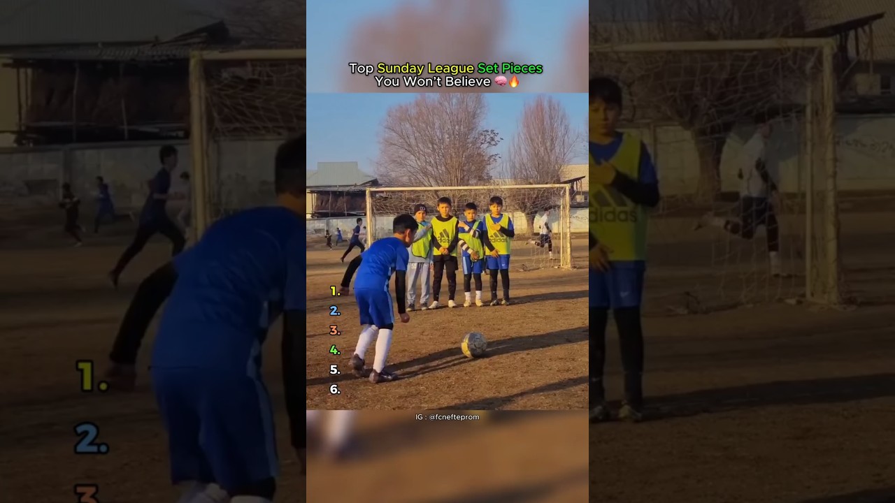 Top Sunday League Set Pieces You Won’t Believeve 🔥🧠