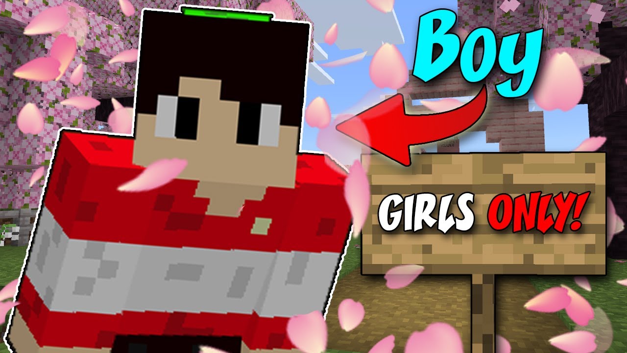 Sneaking into GIRLS ONLY VILLAGE! | Minecraft (Roleplay)