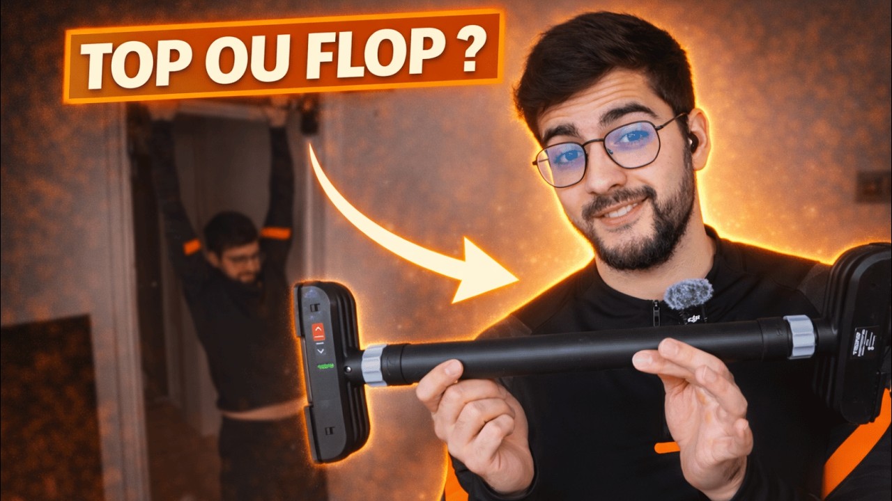 Barre de traction télescopique pour porte PULLUP&DIP VS DECATHLON (sécurité, poids de corps)