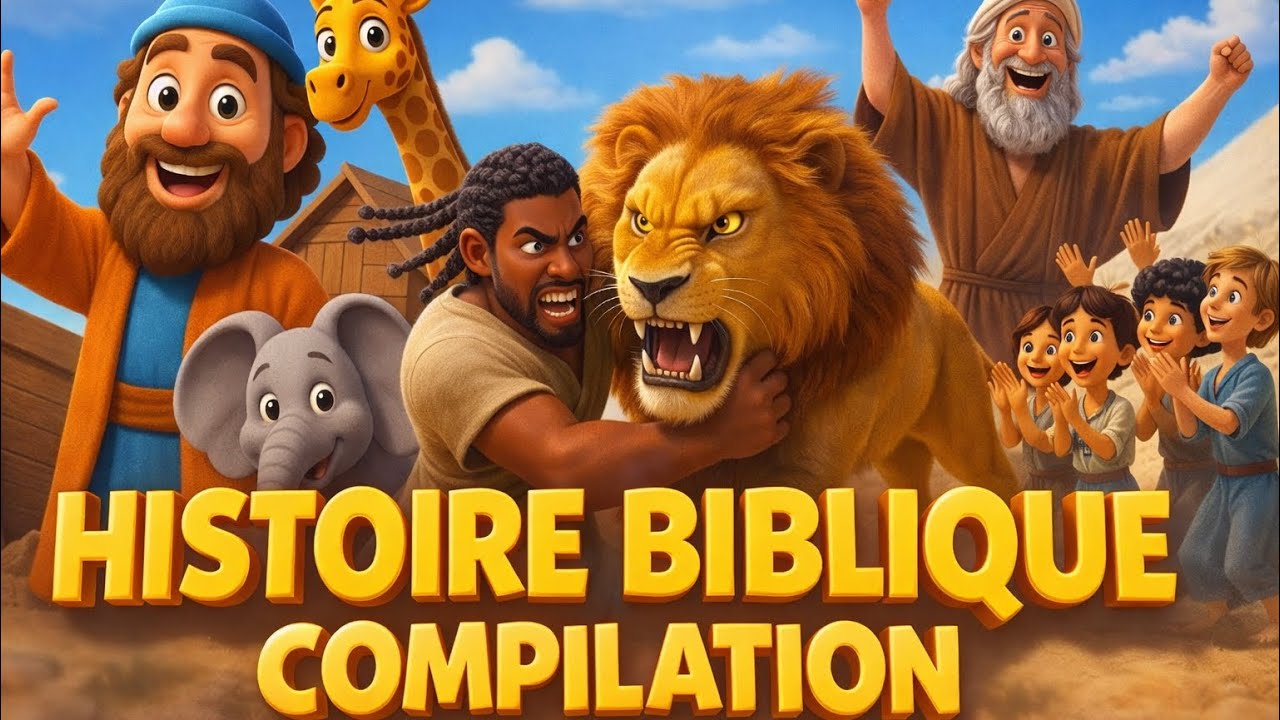🎶Chant pour enfants - 23 Min d'histoires Préférées de la Bible - Compilation