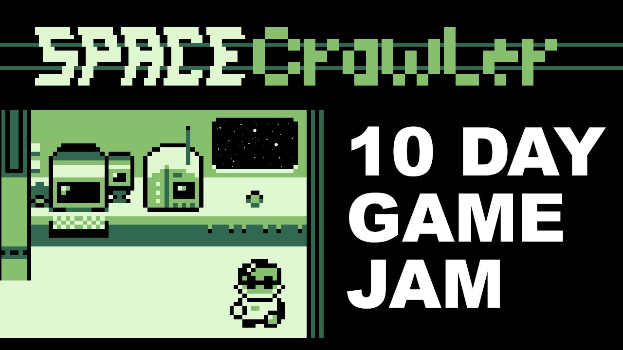 Starting Space Crawler - GB Studio Farming Adventure GAME BOY Game - GBJAM9