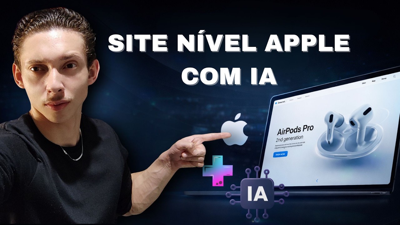 IA CRIOU UM SITE NÍVEL APPLE EM MINUTOS