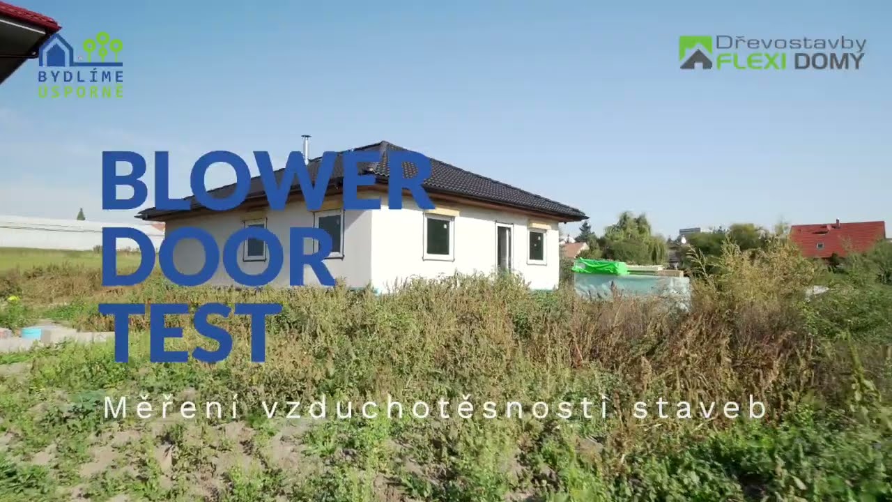 Blower door test RD Rousínov