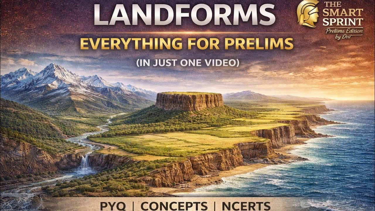 Landforms & Their Evolution in One Video | Complete Geomorphology for UPSC Prelims